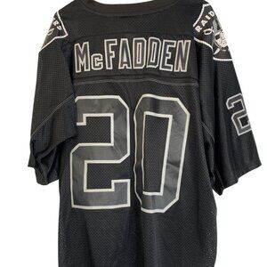 Retro NFL Team Apparel Oakland Raiders Darren McFadden #20 Black Jersey Size XL